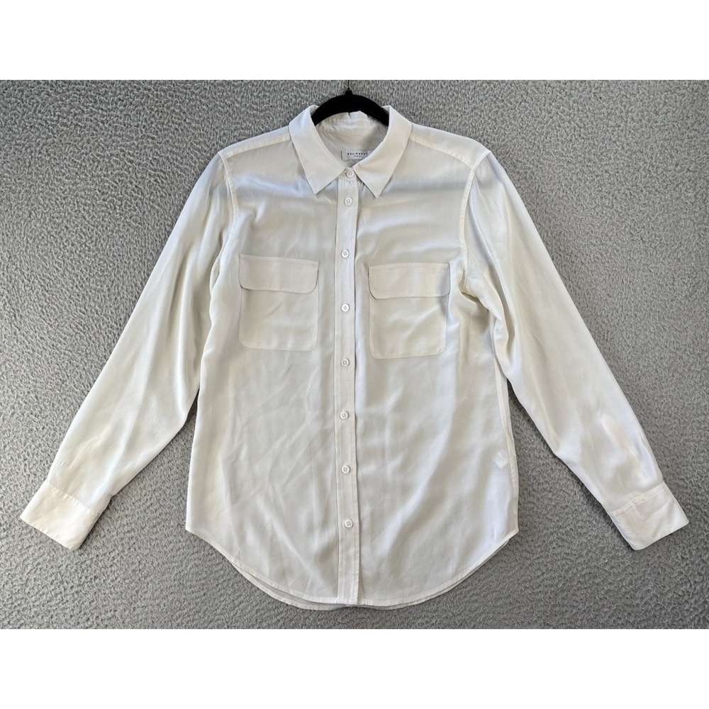 Equipment Femme Slim Signature Silk Shirt Womens Small Minimalist Luxury Capsule